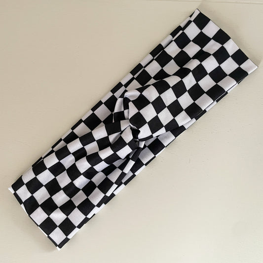 Checkered Twist Headband