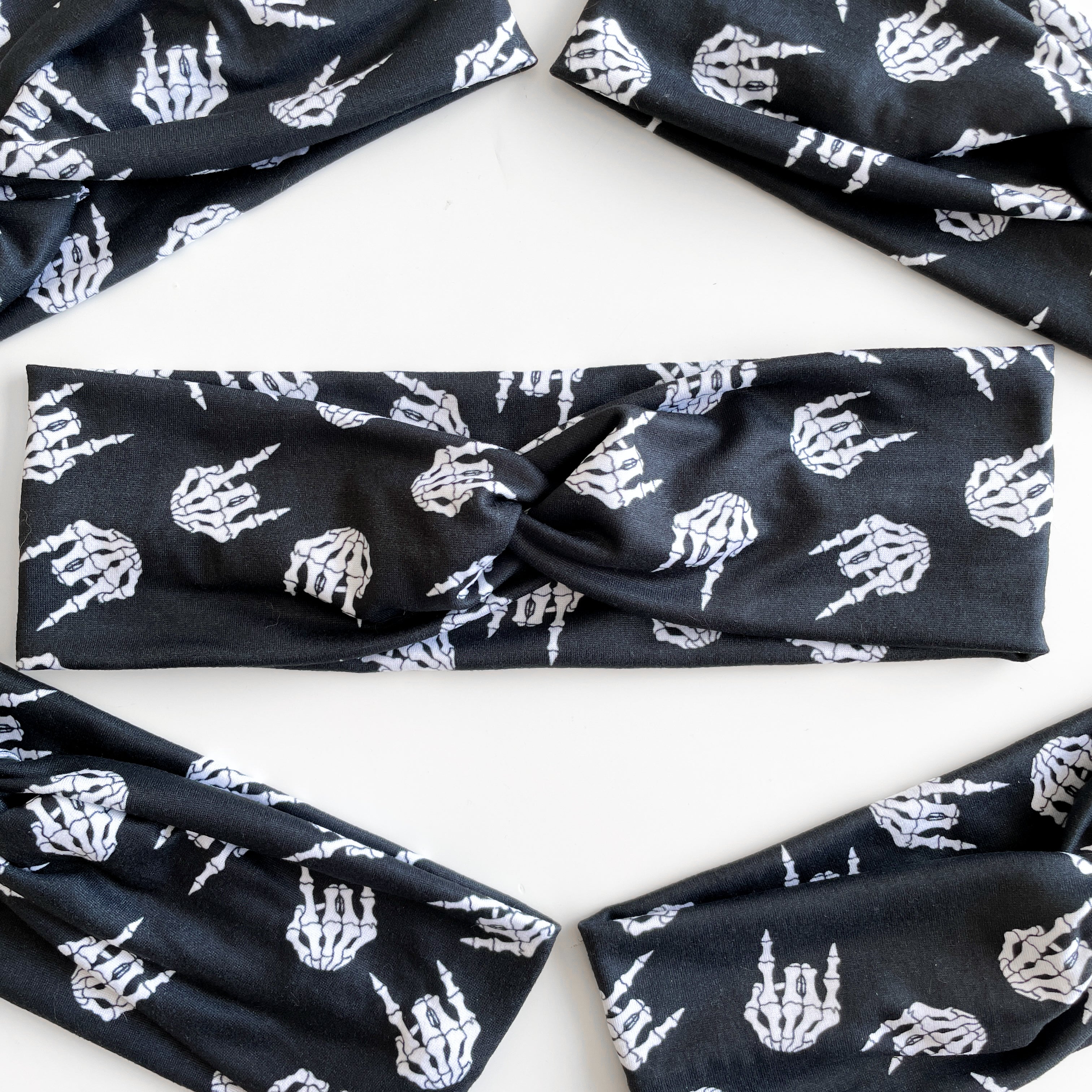 Rock Skeleton Twist Headband – By Nox