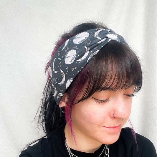 Floral Moons Twist Headband