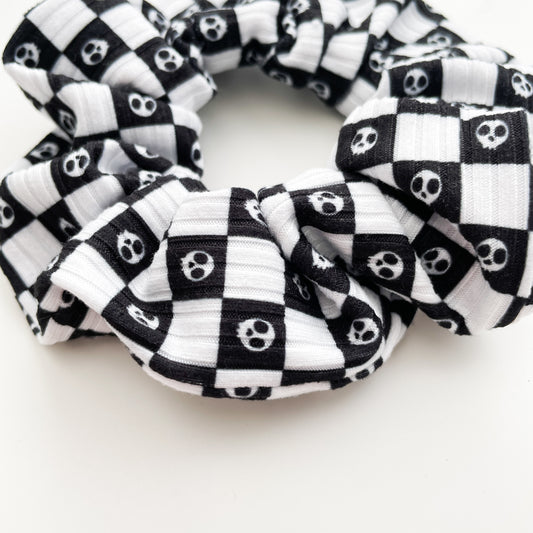 Plaid Skeleton Scrunchie