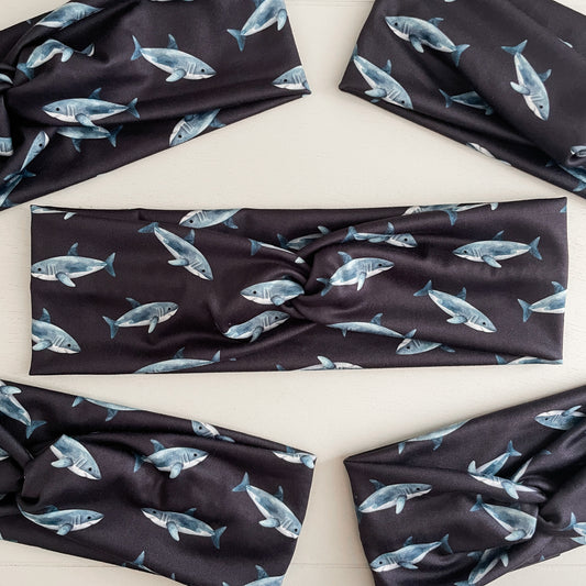Sharks Twist Headband