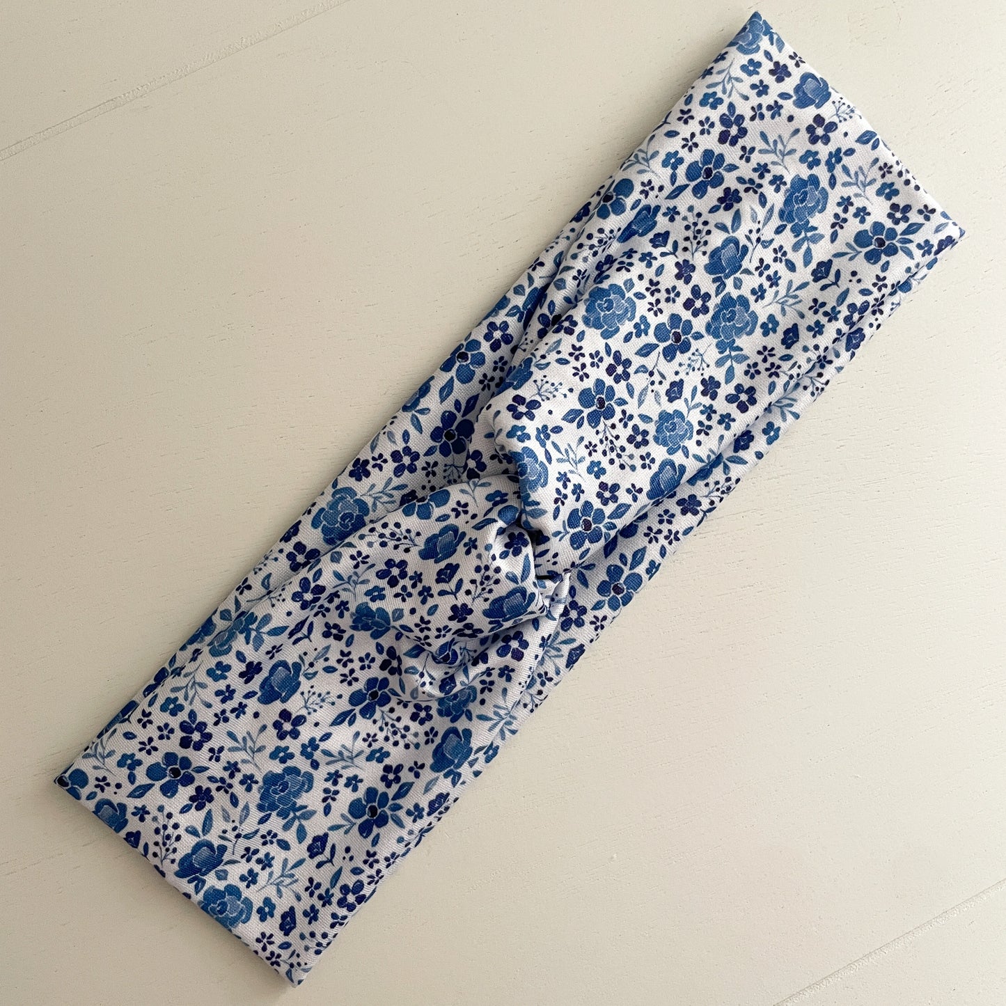 Blue Porcelain Twist Headband