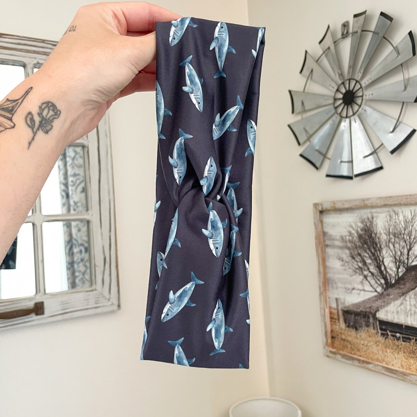 Sharks Twist Headband