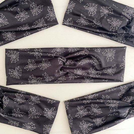Spider Webs Twist Headband