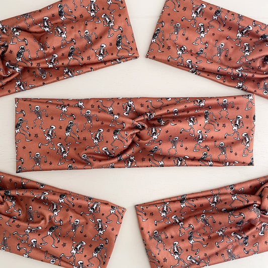 Dancing Skeletons Twist Headband