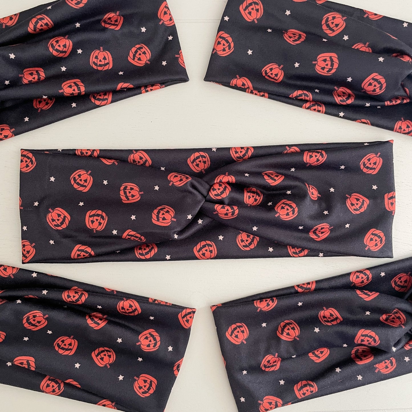 Jack-o'-Lantern Twist Headband