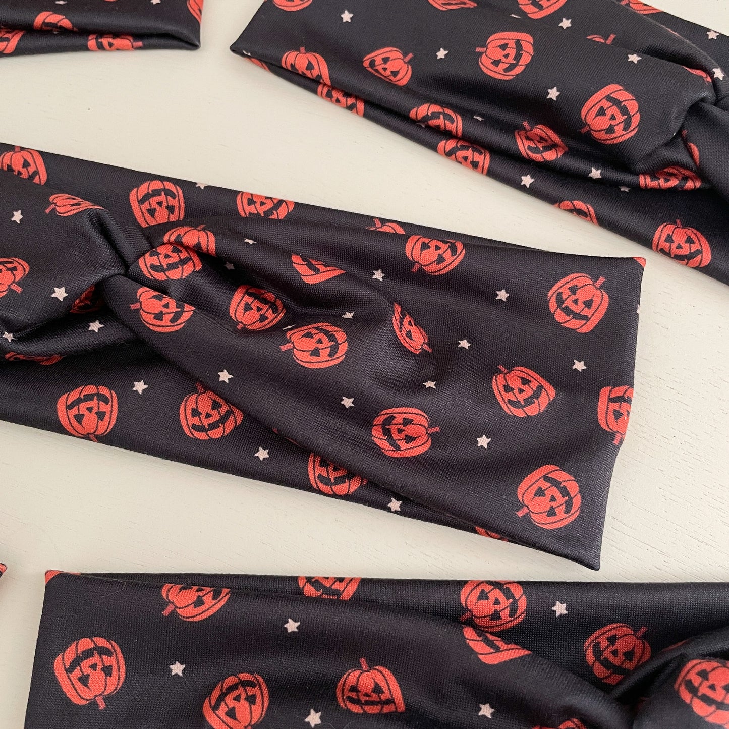 Jack-o'-Lantern Twist Headband