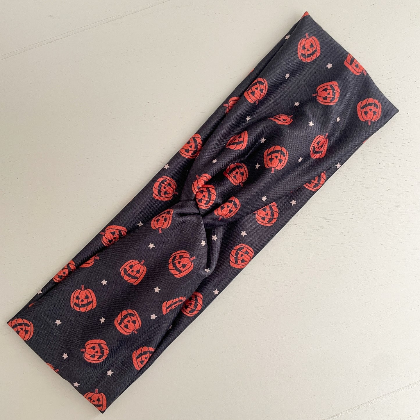 Jack-o'-Lantern Twist Headband
