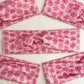 Pink Monstera Twist Headband