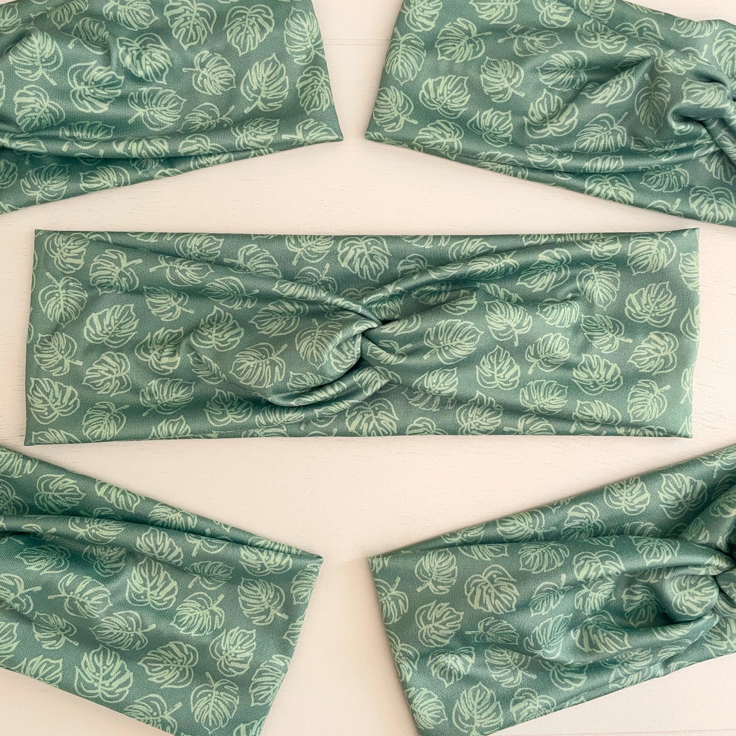 Monstera Twist Headband