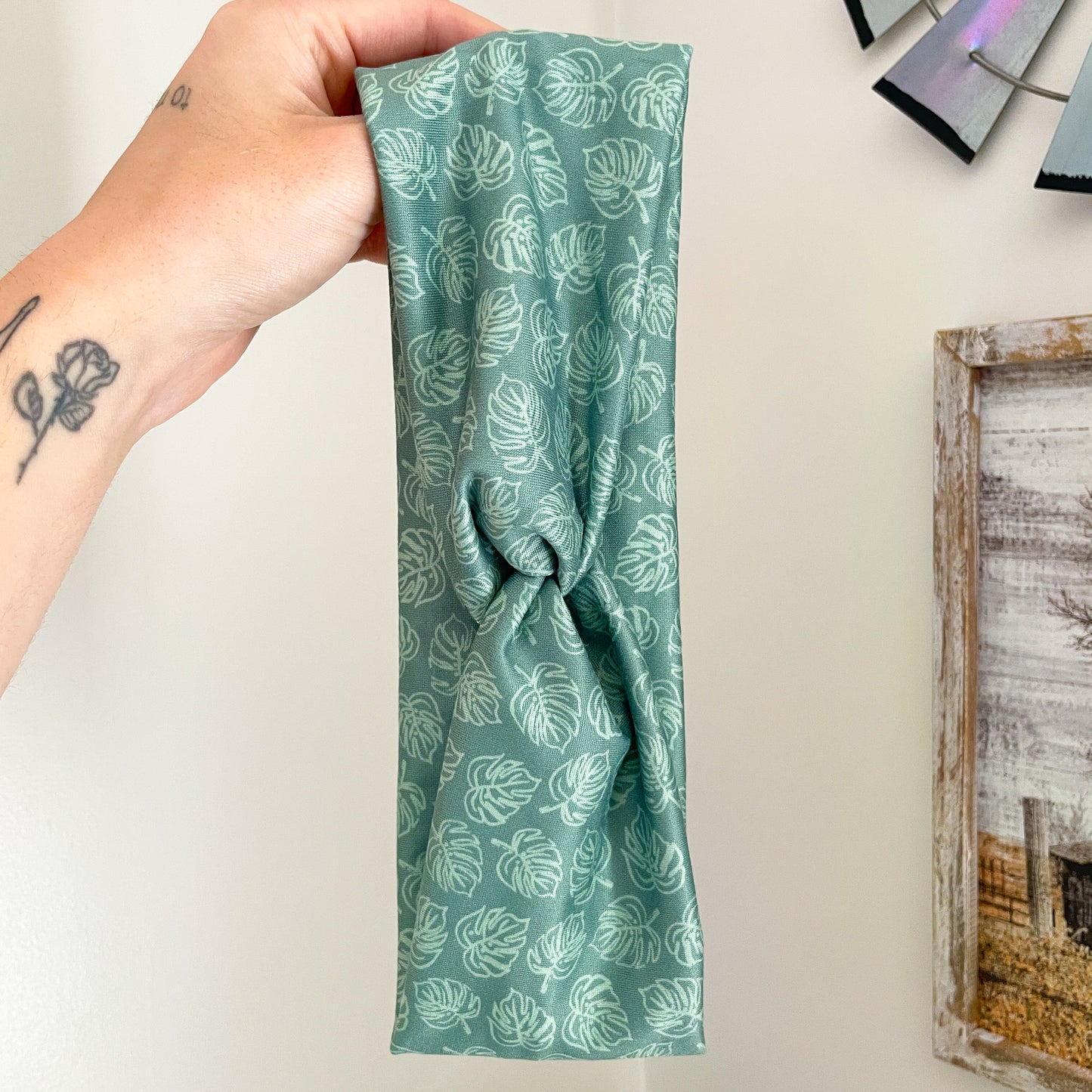 Monstera Twist Headband