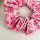 Pink Monstera Scrunchie