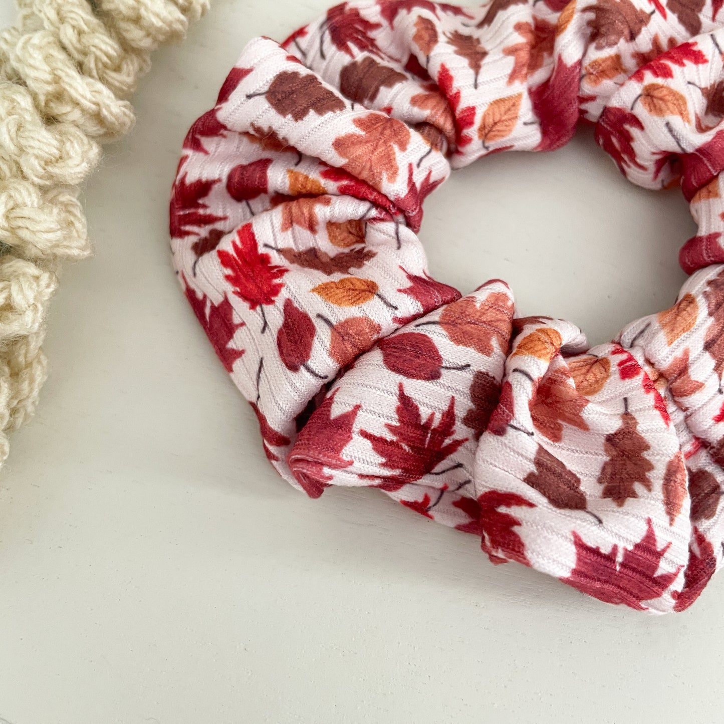 Fall Leaves Scrunchie