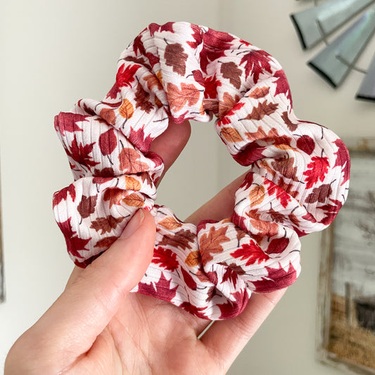 Fall Leaves Scrunchie