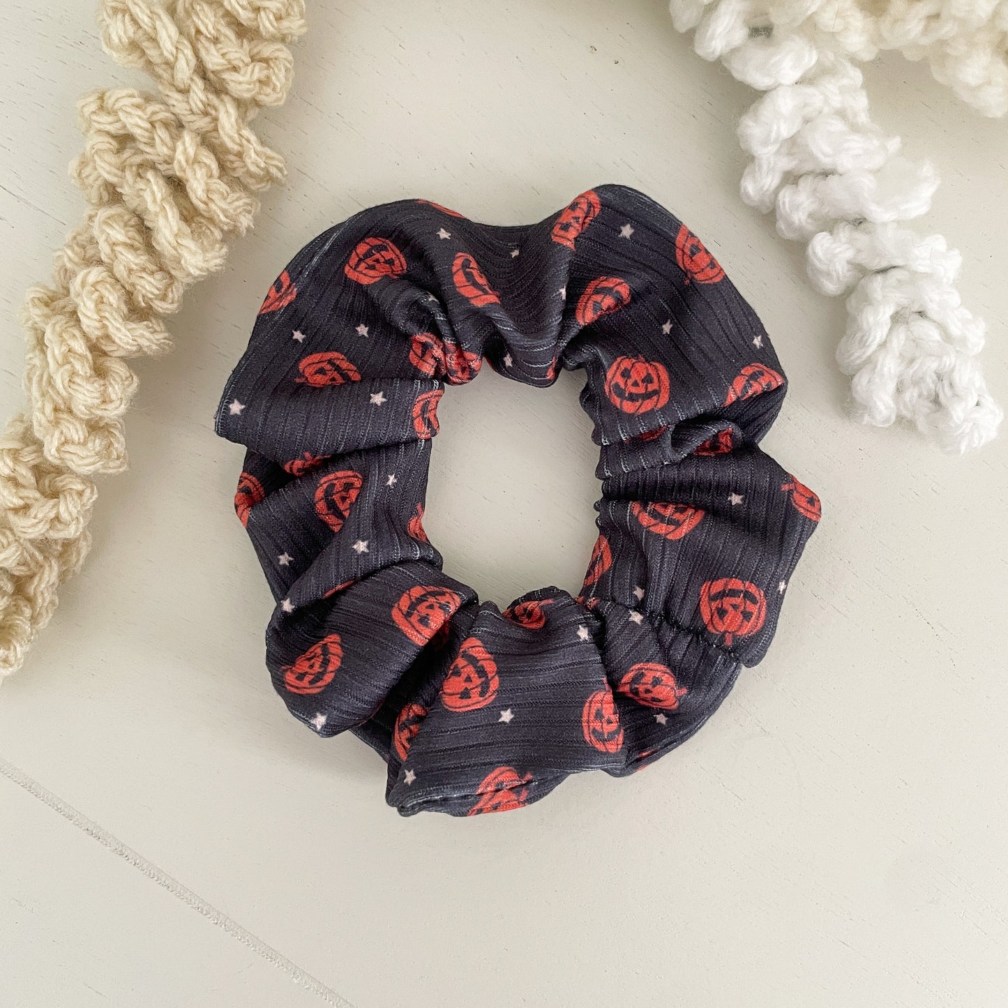 Jack-o'-Lantern Scrunchie
