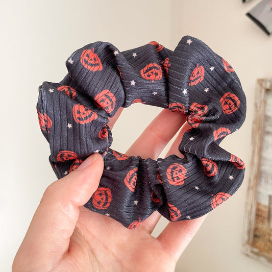 Jack-o'-Lantern Scrunchie