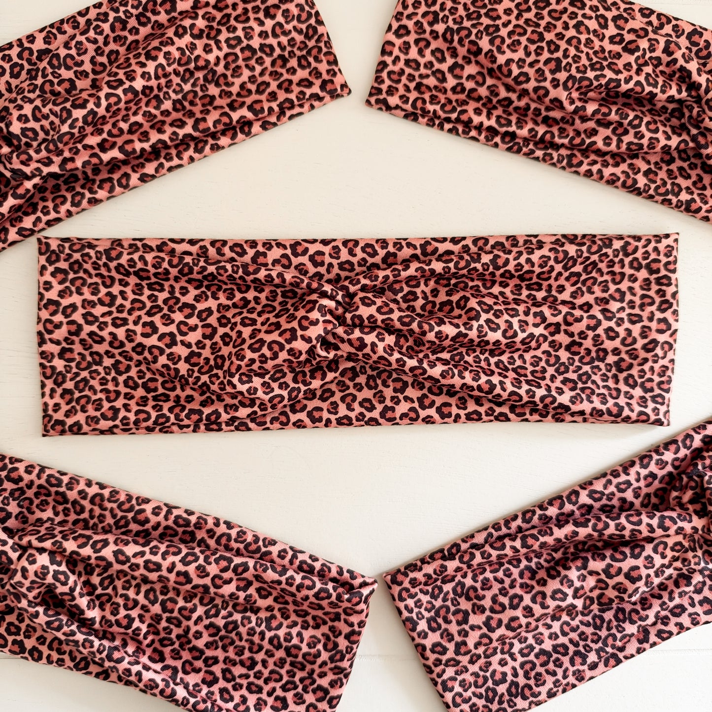 Brown Leopard Twist Headband