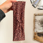 Brown Leopard Twist Headband