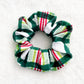 Red and Green Christmas Scrunchies