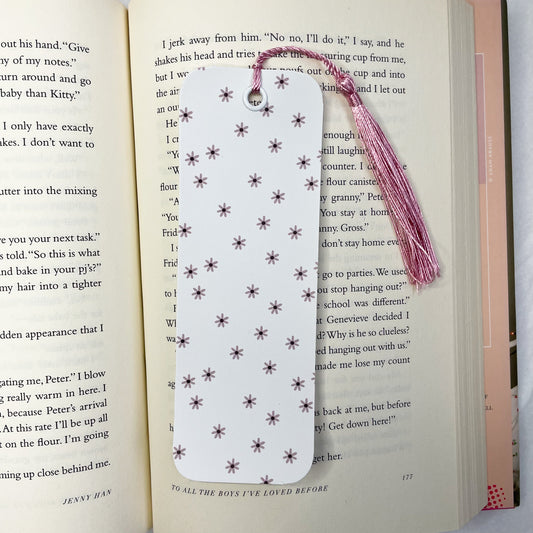 Minimalistic Floral Bookmark