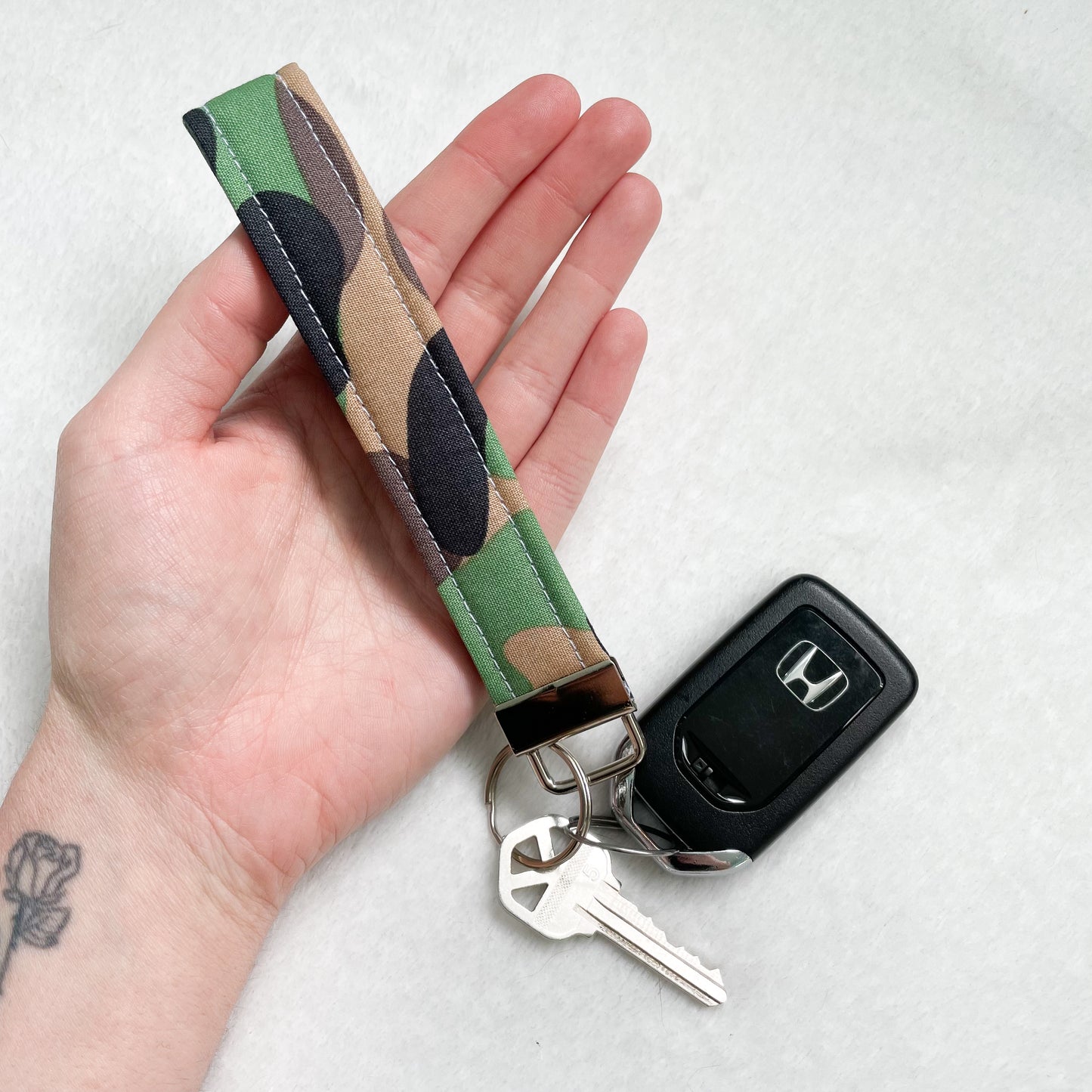 Camouflage Key Fob Wristlet