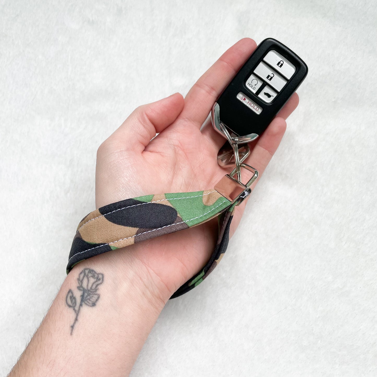 Camouflage Key Fob Wristlet